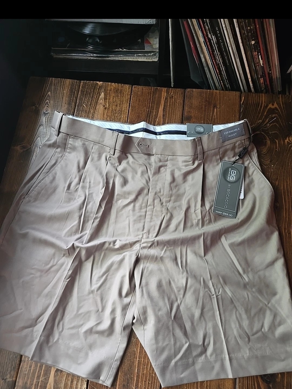 Stretch Performance Men's Athletic Shorts - Taupe
